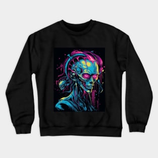 Splash Zombie Girl 6 Crewneck Sweatshirt